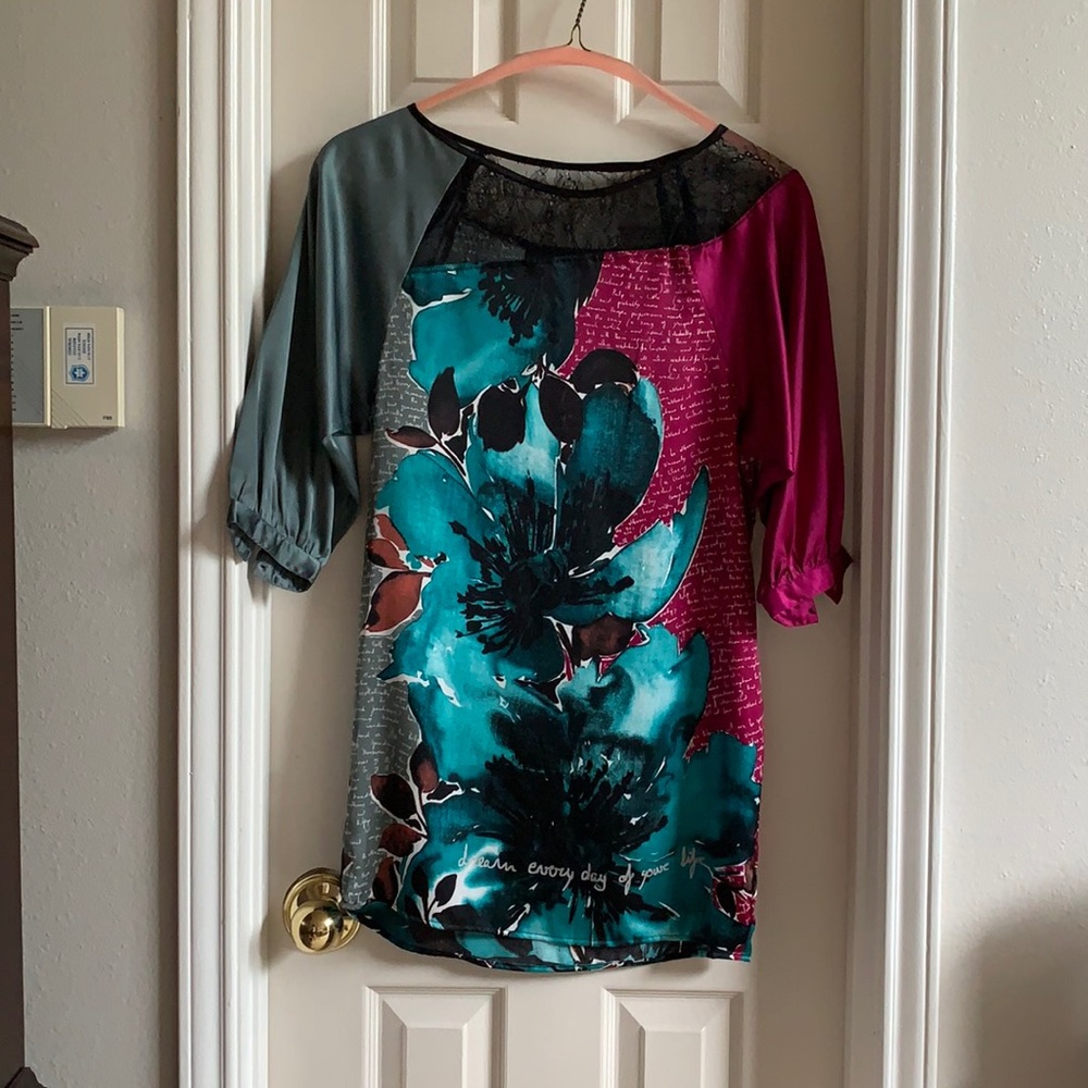 Desigual half sleeve minidress